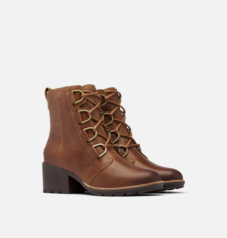 Womens Booties Brown - Sorel Cate™ Lace Mid - 925680-RMB